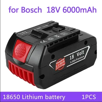 100% Zbrusu Nový Batérie 18V 6.0 Ah Vhodný pre Bosch Vŕtačka 18V Nabíjateľná Lítium-iónová Batéria BAT609 BAT609G BAT618 BAT618G BA