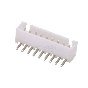 100ks biela 9 pin PH-2.0 muž l tvarované 90 stupňov doprava dodávky zásuvka terminály konektor 9p konektor adaptéra krok 2.0 mm nové