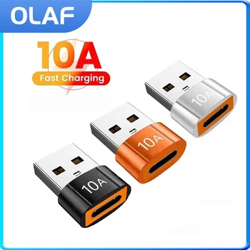 10A OTG Adaptéry USB 3.0 Typu C Rýchle Nabíjanie Prenos Dát Konektor Pre Oneplus Xiao Samsung Mobilný Telefón Príslušenstvo