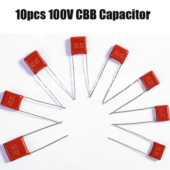 10pcs/veľa CBB Polypropylénový film kondenzátor 100V 5 mm 15 mm 27 mm 103 104 105 152 224 333 472 474 682 0.1 UF 0.47 UF 1UF