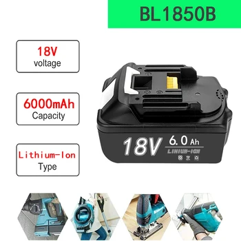 18V 6.0/8.0/12.0 Ah batéria, napájanie nabíjateľná nástroj na batérie, vhodný pre nahradenie LXT BL1860B BL1860 náradie