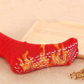 1Pair Keramický Magnetický Ponožka samovoľne sa zahrievajúce Terapia Magnet Unisex Ponožky Ženy, Mužov, Jedľa Keramický Magnetický Teplé Ponožky 2021 Nové