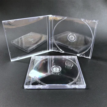1Pc Priehľadného Plastu Jeden Kus puzdra Disku CD Prípade Pribrala disku CD, Disku DVD Box Úložný Organizátor Poľa Album Box Prípadoch
