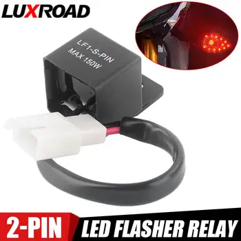 2-Pin LED Flasher Relé 12V Motocykel Nastaviteľná Frekvencia smerovku Svetlo Blinker Indikátor Relé Motocyklové Príslušenstvo
