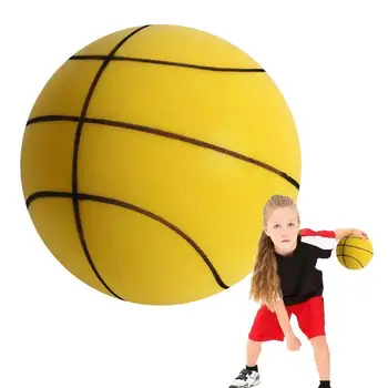 24 cm Size7 Tichý Basketbal Hračky Bezpečné Ľahký Pokojnej Gule Krytý Basketbal Odolný voči nárazom Školenia Loptu Darček Pre Štadióny