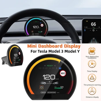3.54 Palcový Auto Mini Panel Zobrazenie Upravené Hlavu Hore LCD Displej Pre Tesla Model 3 Model Y