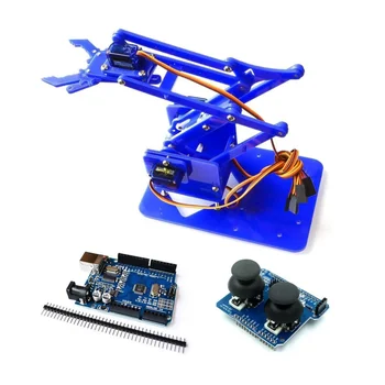 4 Dof Pazúr Akryl Mechanické Rameno Robota Obslužný program pre Arduino Tvorca Učebných Robot Auta DIY Robot Manipulátor