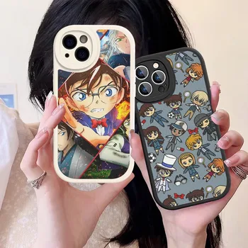 Anime Detective Conan Telefón Prípade Tvrdej Kože Na IPhone 14 13 12 Mini 11 14 Pro Max Xs X Xr 7 8 Plus Fundas