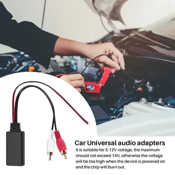 Auto Univerzálne Bezdrôtové Bluetooth Modul Music Adaptér Rca Aux Audio Kábel