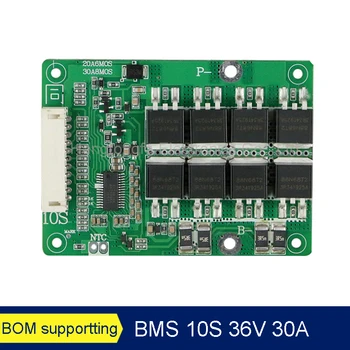 BMS 10S 36V 30A PCM PCB Na 3,7 V Lítium-ion 18650 Batériu s Rovnováhu Funkcie Pre E-požičovňa Skútrov Nabíjania