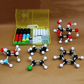 Chemické Molekulový Model Auta Organické Anorganickej Chémie Molekuly 50 Atóm Štruktúru Nastaviť Vyučovanie Prírodovedných Predmetov Experiment