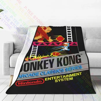 Donkey Kong Nes Starej Školy Deka Teplá Raschel Ultra-Mäkké Gauč Vyhradená Stroj Umývateľný