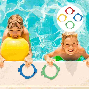 Farebné Potápanie Krúžok Vonkajšie Hračky Kúpanie Letné Deti Zábavné Plastové Detské Playsets