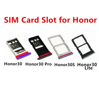 Honor30 SIM Sloty Pre Huawei Honor 30 Pro Lite 30S Sim Kariet, Adaptéry do Zásuvky Držiteľ Zásobník Telefón Vymeňte Bývanie Opravy Dielov