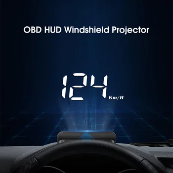 Hud Head Up Displej čelné Sklo Projekcie Pre Auto Sklo Obd2 Displej Digitálny Speed Meter Na Doske Počítača Obd2 OBD Tachometra