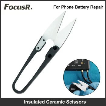 Izolované Keramické Nožnice na iPhone XS 11 12 13 Pro Max Batérie Flex Kábel Vymeňte Zabrániť Krátke Obvody Batérie Oprava Nástrojov