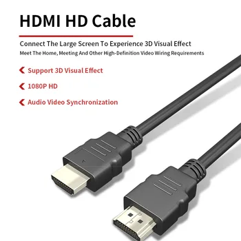 Kompatibilný s HDMI Kábel, 3D Video Káble Pozlátené 1080P 3D pre HDTV Splitter Switcher 1 2 3 m Micro-HDMI a HDMI High Speed Kábel