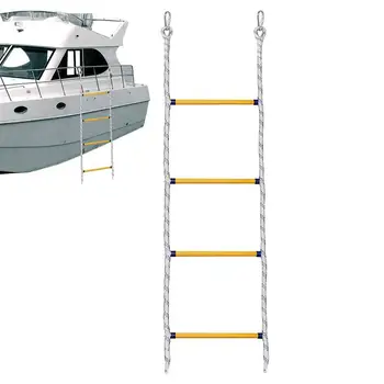 Loď Bočné Závesné Rebríky Prenosný Skladací Lezenie Rebríky S 2 Hákmi Na plachetnicu Kajak Kanoe, Lodičky, Príslušenstvo