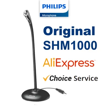 Originál Philips SHM1000 Mikrofón pre Stolný Počítač, Hra Live Kotva E-sports Conference on-Line Lekcie Vzdelávania Multi-purpo