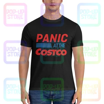 Panika V Costco Sociálne Dištancovanie Tematické Tričko T-shirt Roztomilý Jedinečná Novinka bestseller Čaj