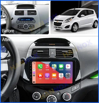 Pre Chevrolet Spark 2010 2011 2012 2013 2014 Android autorádia Multimediálne Video Prehrávač, Navigácia GPS Carplay FM RDS DAB+