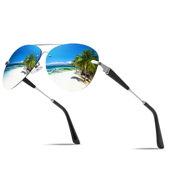 pánske Klasické slnečné Okuliare Polarizované slnečné Okuliare, Anti-glare Anti-vertigo Oslniť Farba Farba Film Frameless slnečné Okuliare Slnečné Fashion