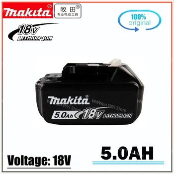 Pôvodné Makita18V 5.0 Ah Nabíjateľná Li-Ion Batéria Pre BL1830 BL1815 BL1860 BL1840 194205-3 Nahradenie elektrického Náradia Batérie