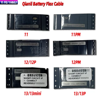 Qianli-Externé Batérie Flex Kábel pre iPhone, 13, 12, 11 Pro Max, Data Čítať, Písať, Zdravie, Varovať Odstrániť, Opravár, Plochý Kábel