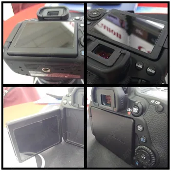 Samolepiace Tvrdené Sklo LCD Displej + Filmu Top Ramenný Info Chránič Stráže Kryt pre Canon EOS 70 D 80D 90D Fotoaparát