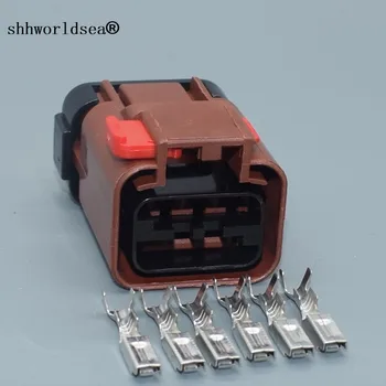 Shhworldsea 2/5/10/30/50/100sets 6 pin plastové nepremokavé elektrickej siete bývanie auto zapečatené konektor kábla zapojte 54200610