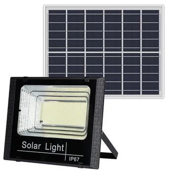 Solárne Povodňových Svetlá Diaľkové Ovládanie, 100W Solárny Pozornosti Exteriérový Vodotesný IP67 Jednoduché Použitie
