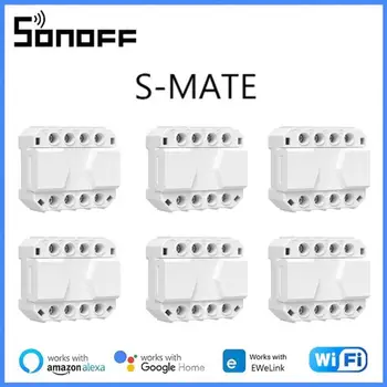 SONOFF S-MATE 16A Smart Switch ZVYŠOK API Č Neutrálne Line Riešenie Aplikácie Hlasové Diaľkové Ovládanie Práce S EWeLink Alexa Domovská stránka Google