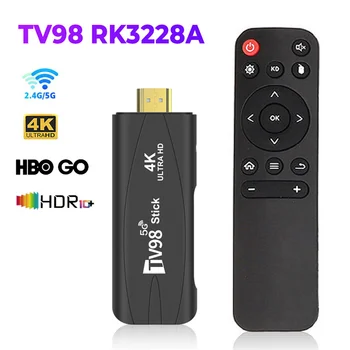 TV98 RK3228A Smart TV Stick Android 7.1 2.4 G/5G Dual Band WIFI TV Stick 4K HD 8GB/16GB Media Player Android Smart TV Stick
