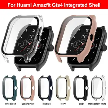 Tvrdé Ochranné puzdro S Screen Protector pre Amazfit GTS 4 Mini Nárazníka Úplné Pokrytie Prípade + 9H Tvrdeného Skla Smartwatch Shell
