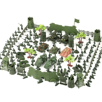 Vojenské Hračky Model Akcie Obrázok Plastové Vojakov Armády Mužov Údaje Vojakov, Lietadlá, Tanky Veži Deti Chlapec Darčeková Sada