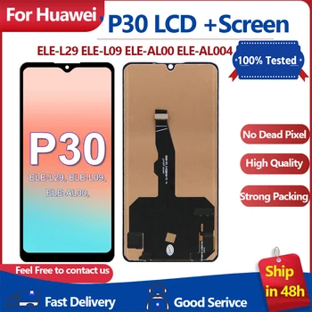 Vysoká TFT kvality Pre Huawei P30 Dotykový LCD Displej Náhradná pre Huawei P30 LCD ELE-L29 ELE-L09 ELE-AL00 Lcd Digitalizátorom. Montáž
