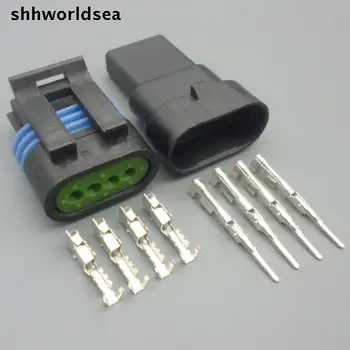 worldgolden 5/30/100sets 1,5 mm 4p 4way kit auto drôt muž žena konektor príjem Snímač Tlaku 12162190