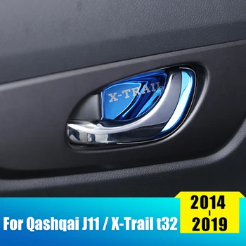 Z nehrdzavejúcej Ocele Auto Vnútorné Dvere Miska Chránič Zahŕňa Samolepky Pre Nissan Qashqai J11 X-trail X trail T32 2014-2019 Príslušenstvo H
