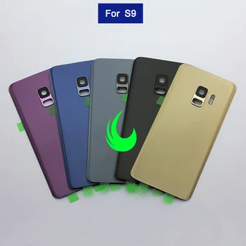 Zadné Sklo Bývanie obal Pre Samsung Galaxy S9 G960F / S9 Plus G965F Späť Kryt Batérie Dvere Pre Samsung S9+ s Objektív