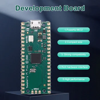 Úradný Raspberry Pi Pico RP2040 Dual-Core Microcontroller Rada Cortex M0+ Procesor Vývoj Doska s Nízkou spotrebou Energie Mikropočítačový