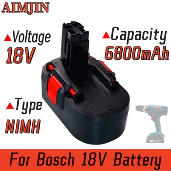 18V 6.8 Ah vymeniteľné batérie, vhodný pre Bosch akumulátorové nástroj BAT025 BAT026 BAT160 2607335277 2607335535 2607335735 PSR 18 VE-