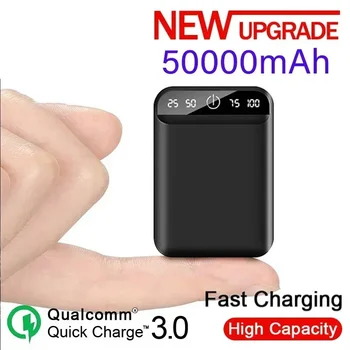50000mAh mobile power bank prenosného mobilného telefónu rýchlu nabíjačku digitálny displej USB nabíjanie externej batérie pre Android