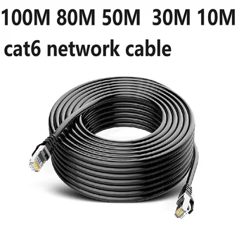 Ethernetový Kábel 1000Mbps CAT6 Okrúhly kábel Gigabit UTP CAT 6 RJ45 Lan Siete Kábel Ethernet Patch F Router cat6 kábel siete