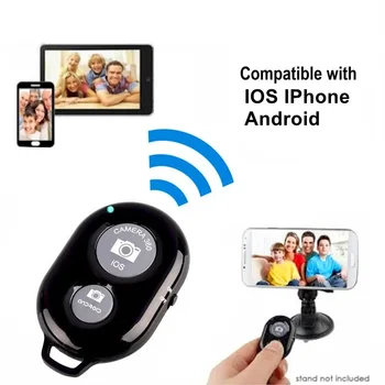 Uzávierky Uvoľňovacie tlačidlo pre selfie príslušenstvo fotoaparátu radič adaptér foto ovládanie Bluetooth-kompatibilné diaľkové tlačidlo selfie