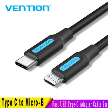 Vencie Typ C pre Micro USB Kábel Rýchle USB Typ-C Adaptér pre Samsung Huawei Xiao MacBook pro OTG Mobilný Telefón, Micro USB Kábel
